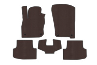 Резиновые коврики Carsuit (Sedan, коричневые) для Ауди A3 2020- гг