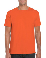Футболка мужская оранжевая GILDAN Softstyle GI64000. Плотность 153г/м2. Хлопок 100%.