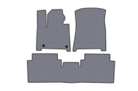 Резиновые Коврики Carsuit (2 Ряда, Серые) для Hyundai Santa Fe 5 2023- гг