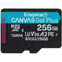 Карта памяти Kingston 256GB microSDXC class 10 A2 U3 V30 Canvas Go Plus (SDCG3/256GBSP)