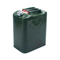 Канистра Merlion YT-HS-FX-35L, металлическая с клапаном + гибкая лейка, 35л, 355х255х480мм, Green