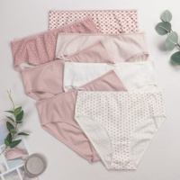 Труси жіночі Nicoletta Туреччина тижневики в рубчик батал 2XL, 3XL, 4XL, 5XL 7 шт.