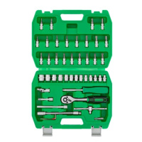 Набір інструментів 46 предметів, головки торцеві 1/4« INTERTOOL ET-6046SP