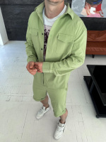 Котоновий костюм чоловічий сорочка шорти