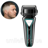 Електробритва портативна VGR V-333 шейвер для гоління бороди та вусів з акумулятором Black