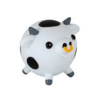 Детская игрушка для купания «Брызгающие зверюшки Коровка» 8750_корівка з чорними пл