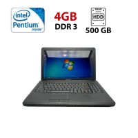 Ноутбук Lenovo G550 / 15.6« (1366x768) TN / Intel Pentium T4400 (2 ядра по 2.2 GHz) / 4 GB DDR3 / 500 GB HDD / Intel GMA 4500M Graphics / WebCam