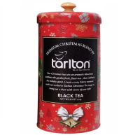 Тарлтон Красный Бархат ЧЕРНЫЙ ЛИСТОВОЙ ЦЕЙЛОНСКИЙ БАЙХОВЫЙ ЧАЙ КУСОЧКИ КЛУБНИКИ TARLTON Premium Christmas Tea