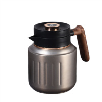 Чайник-термос 1 л із заварником та датчиком температури, сірий