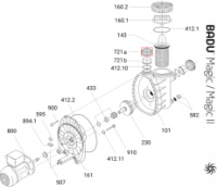 Гайка з'єднувальної муфти Speck BADU PICCO ІІ/MAGIC (292.1672.111)
