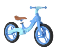 Детский складной беговел надувные колеса 12 дюймов Baby Bays Синий