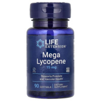 Лікопін, 15 мг, Mega Lycopene, Life Extension, 90 гелевих капсул