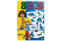 Трафареты MALINOS динозавры 8 шт (набор G)