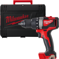 Дриль-шуруповерт акумуляторний безщітковий MILWAUKEE, M18 BLDD2-0X, 82Нм (каркас, кліпса на ремень, HDкейс)