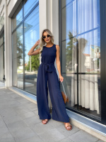 Жіночий комбінезон з широкими брюками «Vita» оптом | Батал