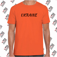 Футболка «UKRAINE» чоловіча, помаранчева