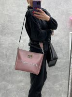 Темна пудра - Lady Bags - елегантна, стильна, вмістка та практична сумка з регульованим довгим ременем (0491)