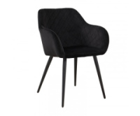 Стілець Арно м'який чорна тканина