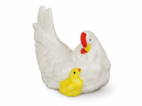 Фігурка декоративна «Квочка з курчам» 7 см