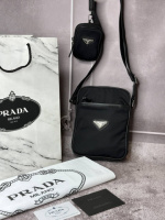 Сумка Prada через плечо небольшого размера черная s014