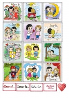 Вафельные картинки на тему: Свадьба; День Святого Валентина