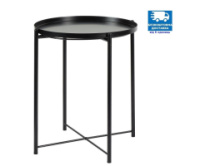 Столик Макс журнальний круглий чорний