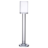 Подсвечник стеклянный на ножке 8×36 см подсвечник бокал декоративный прозрачный HP-4-44M