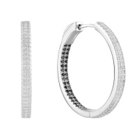 Серебряные серьги CatalogSilver с фианитами (2098997)