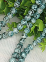 Бусины керамика/ 8 мм/ цена за 1 шт/ мраморный