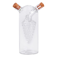 Бутылка для масла и уксуса 2 в 1 стеклянная 380 мл для оливкового, подсолнечного масла и уксуса HP-34-14