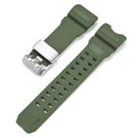 Ремінець для годинника Casio G-Shock GWG-1000 Army Green SI, силіконовий браслет темно-зелений