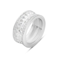 Серебряное кольцо CatalogSilver с фианитами, вес изделия 10,9 гр (2161851) 18.5 размер