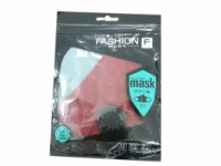 Маска тканевая для защиты органов дыхания с клапаном Fashion бордовая
