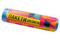 Пакет для мусора 600х800мм 60л (20шт) (114497)