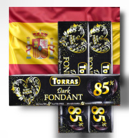 Шоколад чорний «TORRAS Dark Fondant Sugar FREE» 300г