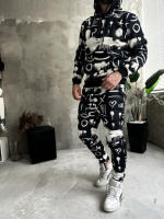 Спортивний костюм утеплений комбінований| 5-759