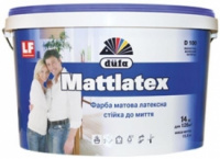 Краска для стен латексная стойкая к мытью DUFA Mattlatex D100 белая (7кг/5л)