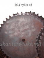 Звездочка шаг t=25.4 зуб=45