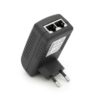 POE инжектор RITAR RT-PIN-12/24EU, 12V 2A (24Вт) с портами Ethernet 10/100Мбит/с, EU PLUG