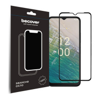 Стекло защитное BeCover Nokia C32 Black (709739)