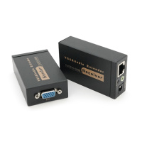 Активный удлинитель VGA сигнала до 100m по витой паре Cat5e/6e, 1080P, Black, BOX