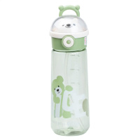 Пляшка для води Nice 620 мл із кришкою фліп топ на защіпці, зелений