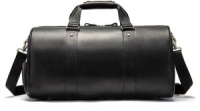 Сумка дорожня чоловіча шкіряна 714894 Чорна