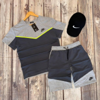 Комплект футболка та шорти Nike grey