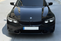 Ноздри 1 Bar (2018-2022, Черный Глянец) С местом под камеру для BMW 3 серия G20/G21 2018- гг