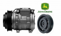 Компрессор кондиционера техники John Deere 10PA15C 10PA15C 124 mm. (AL176858))