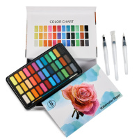 Подарочный набор Акварельные краски Professional Paint Set 36 цветов  + подарок внутри, Видеообзор!