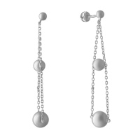 Серебряные серьги CatalogSilver без камней (2067634)