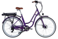 Велосипед з електроприводом 28« AL Dorozhnik eCORAL DD FR рама-19» 48B 13А*г 500Вт фіолетово-синій 2026