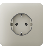 Передняя панель для встроенной розетки Ajax SoloCover (basic) Ivory